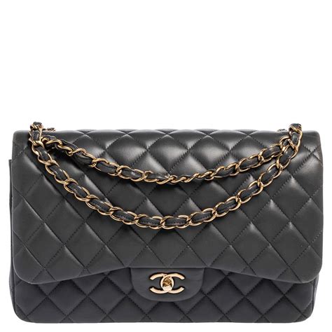 chanel grey classic flap|chanel classic double flap.